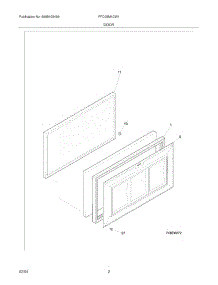 03 - Door parts for Frigidaire Freezer FFC05M1CW1 from AppliancePartsPros.com