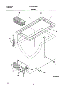 05 - Cabinet parts for Frigidaire Freezer FFC07C3AW0 from AppliancePartsPros.com