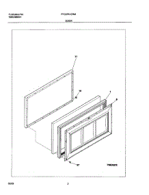03 - Door parts for Frigidaire Freezer FFC07K1CW0 from AppliancePartsPros.com