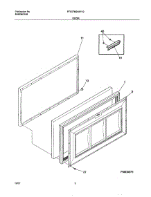 03 - Door parts for Frigidaire Freezer FFC07M2AW1 from AppliancePartsPros.com