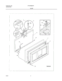 03 - Door parts for Frigidaire Freezer FFC07M5HW1 from AppliancePartsPros.com