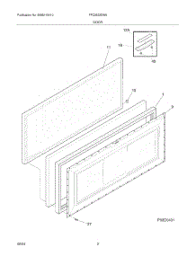 03 - Door parts for Frigidaire Freezer FFC0923DW0 from AppliancePartsPros.com