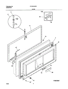 03 - Door parts for Frigidaire Freezer FFC09C4CW1 from AppliancePartsPros.com