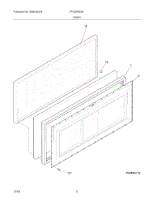03 - Door parts for Frigidaire Freezer FFC09K0DW1 from AppliancePartsPros.com