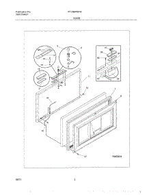 03 - Door parts for Frigidaire Freezer FFC09M5HW1 from AppliancePartsPros.com
