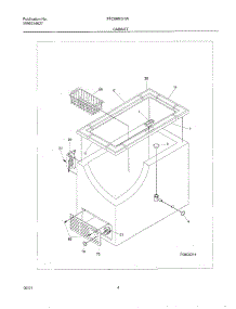 05 - Cabinet parts for Frigidaire Freezer FFC09M5HW1 from AppliancePartsPros.com
