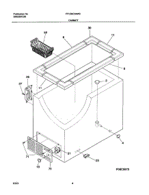 05 - Cabinet parts for Frigidaire Freezer FFC09C3AW2 from AppliancePartsPros.com