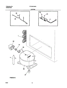 07 - System parts for Frigidaire Freezer FFC09C3AW2 from AppliancePartsPros.com