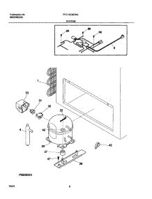 07 - System parts for Frigidaire Freezer FFC13C6CW0 from AppliancePartsPros.com