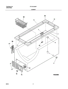 05 - Cabinet parts for Frigidaire Freezer FFC15C3AW1 from AppliancePartsPros.com