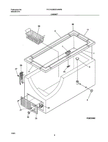 05 - Cabinet parts for Frigidaire Freezer FFC15C4AW0 from AppliancePartsPros.com