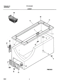 05 - Cabinet parts for Frigidaire Freezer FFC15C4AW3 from AppliancePartsPros.com