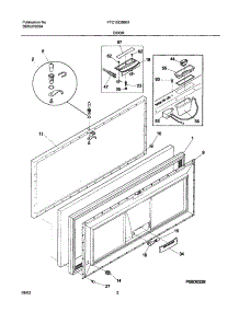 03 - Door parts for Frigidaire Freezer FFC15C8BB1 from AppliancePartsPros.com