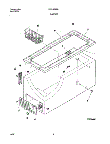 05 - Cabinet parts for Frigidaire Freezer FFC15C8BB1 from AppliancePartsPros.com