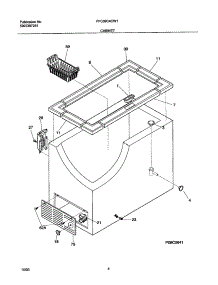 05 - Cabinet parts for Frigidaire Freezer FFC09C4CW1 from AppliancePartsPros.com