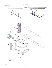 07 - System parts for Frigidaire Freezer FFC09C4CW1 from AppliancePartsPros.com