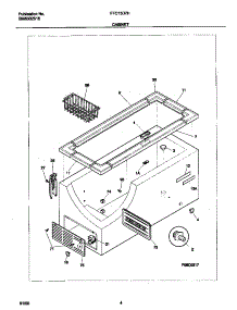 03 - Cabinet parts for Frigidaire Freezer FFC13D7HW1 from AppliancePartsPros.com