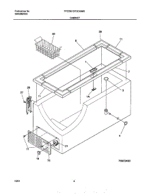 05 - Cabinet parts for Frigidaire Freezer FFC15C4AW1 from AppliancePartsPros.com