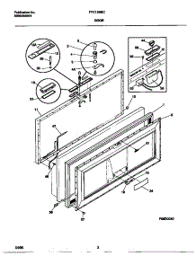 02 - Door parts for Frigidaire Freezer FFC15M6CW0 from AppliancePartsPros.com