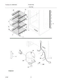 07 - System parts for Frigidaire Freezer FFU09K0FW2 from AppliancePartsPros.com
