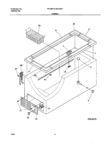 05 - Cabinet parts for Frigidaire Freezer FFC15C7AW1 from AppliancePartsPros.com