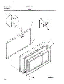 03 - Door parts for Frigidaire Freezer FFC15M4AW3 from AppliancePartsPros.com