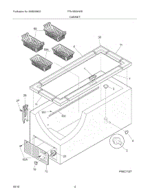 05 - Cabinet parts for Frigidaire Freezer FFN15M5HWB from AppliancePartsPros.com