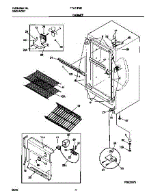03 - Cabinet parts for Frigidaire Freezer FFU11F0HW2 from AppliancePartsPros.com