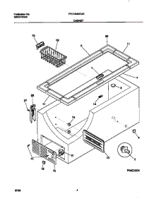 03 - Cabinet parts for Frigidaire Freezer FFC15M6CW3 from AppliancePartsPros.com