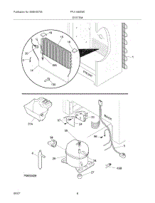 07 - System parts for Frigidaire Freezer FFU1466GW0 from AppliancePartsPros.com