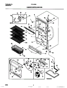 03 - Cabinet / Control / Shelves parts for Frigidaire Freezer FFU14F9CW0 from AppliancePartsPros.com