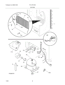07 - System parts for Frigidaire Freezer FFU14FK1DW2 from AppliancePartsPros.com