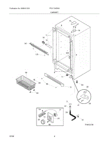 05 - Cabinet parts for Frigidaire Freezer FFU1724DW4 from AppliancePartsPros.com
