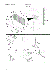 07 - System parts for Frigidaire Freezer FFU1764FW2 from AppliancePartsPros.com