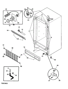 05 - Cabinet parts for Frigidaire Freezer FFU17FC4CW0 from AppliancePartsPros.com
