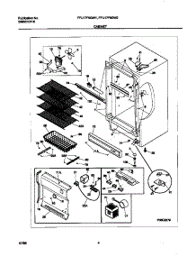 03 - Cabinet parts for Frigidaire Freezer FFU17F9GW2 from AppliancePartsPros.com