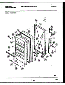 02 - Door Parts parts for Frigidaire Freezer FFU20F6BW1 from AppliancePartsPros.com