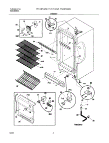 05 - Cabinet parts for Frigidaire Freezer FFU20FC4AW1 from AppliancePartsPros.com