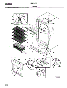 03 - Cabinet parts for Frigidaire Freezer FFU20F9GW0 from AppliancePartsPros.com
