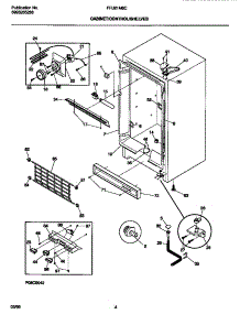 03 - Cabinet / Control / Shelves parts for Frigidaire Freezer FFU21M8CW0 from AppliancePartsPros.com