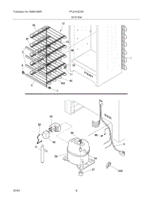 07 - System parts for Frigidaire Freezer FFU21K2CW2 from AppliancePartsPros.com
