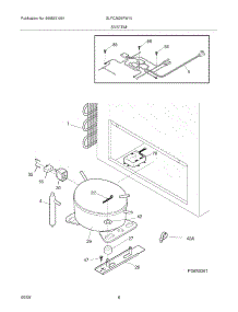 07 - System parts for Frigidaire Freezer GLFC2528FW10 from AppliancePartsPros.com