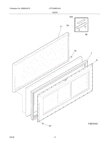 03 - Door parts for Frigidaire Freezer LFFC09M5HWL from AppliancePartsPros.com
