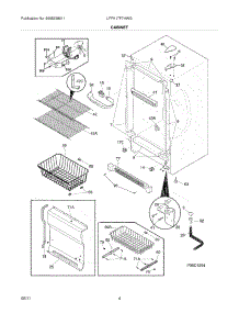 05 - Cabinet parts for Frigidaire Freezer LFFH17F7HWG from AppliancePartsPros.com