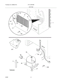 07 - System parts for Frigidaire Freezer LFFU14F5HWE from AppliancePartsPros.com