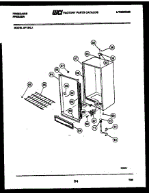 03 - Cabinet Parts parts for Frigidaire Freezer UF13NL1 from AppliancePartsPros.com
