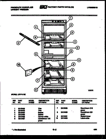 03 - Shelves And Supports parts for Frigidaire Freezer UFF111IE from AppliancePartsPros.com