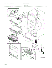05 - Cabinet parts for Frigidaire Freezer GLFH21F8HWG from AppliancePartsPros.com