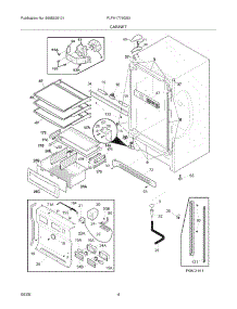 05 - Cabinet parts for Frigidaire Freezer PLFH1779GS3 from AppliancePartsPros.com