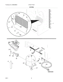 07 - System parts for Frigidaire Freezer LFUH21F7LM1 from AppliancePartsPros.com